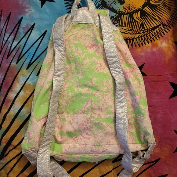 Forever 21 Splatter Print Slouch Back Pack - Picture 2 of 2